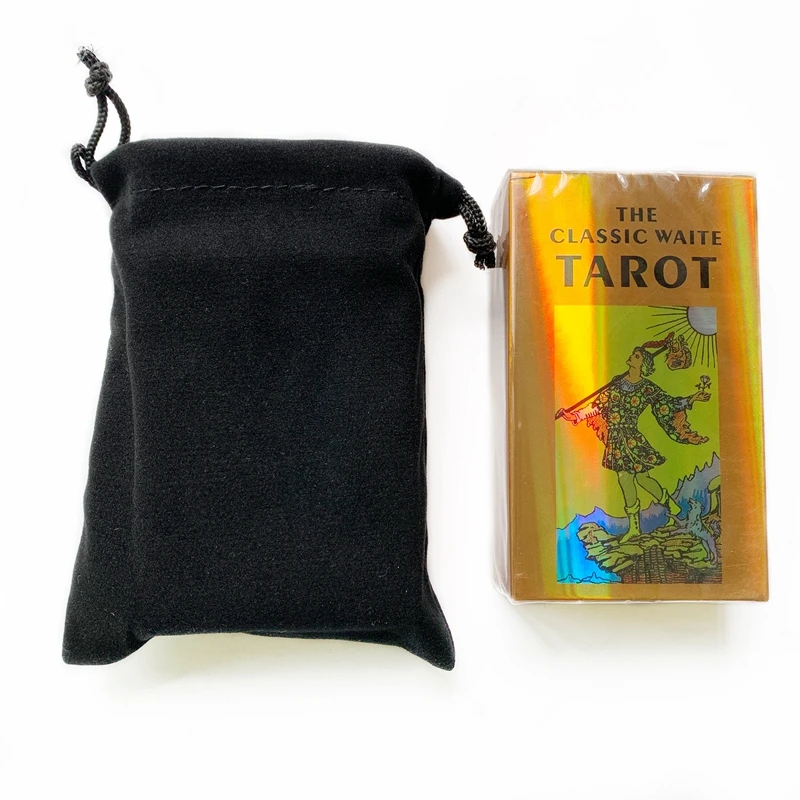 1PC Tarot Cards Bag Velvet Solid Black Pouches Tarot Oracle Cards Storage Bag Drawstring Package Witchcraft Supplies