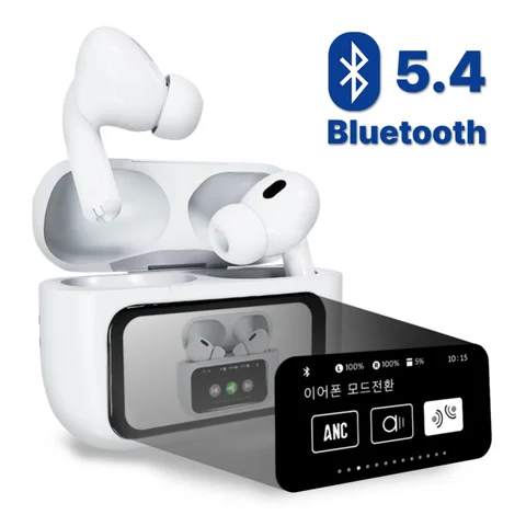 [블루투스 5.4] 바우아토 ANC 액정형 노이즈 캔슬링 무선 블루투스 5.4 이어폰 BAUATO ANC-03 noise canceling wireless Bluetooth 5.4 e
