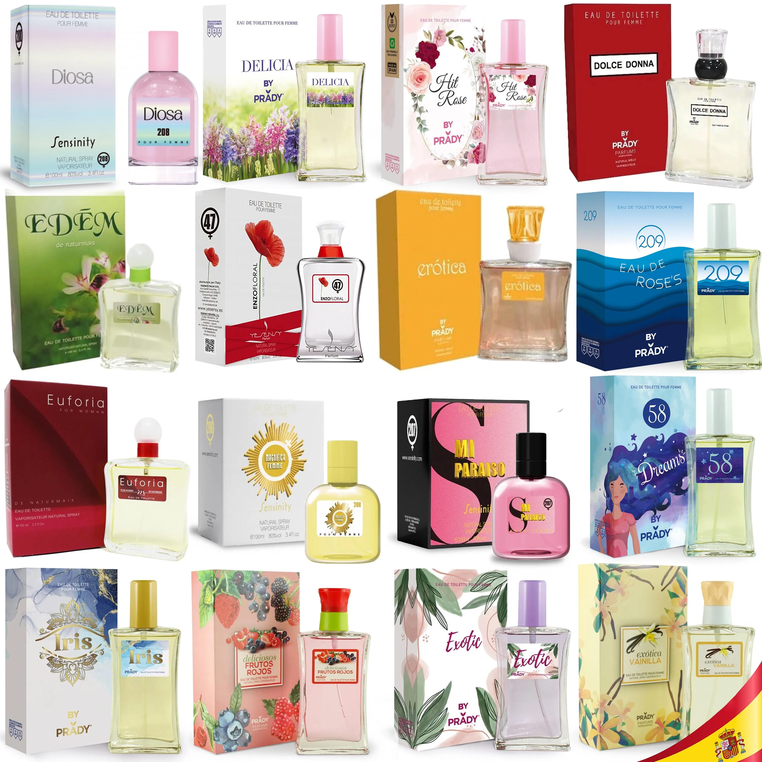 Colonia para Mujer 100ml Agua Fragancias Femeninas con Materias Primas de Muy Alta Calidad y dermatológicamente Testadas Recuerdan a Perfumes de Mayor Prestigio Eau de Toilette D - K Equivalentes Femeninos