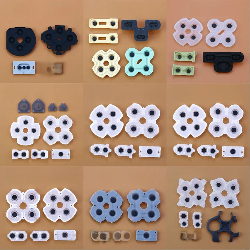 JCD pour PS4 JDM-001/010 JDS-030/040/050/055 bouton en caoutchouc conducteur en Silicone D Pad pour PS5 PS4 Pro PS3 PS2 PSP1000 contrôleur