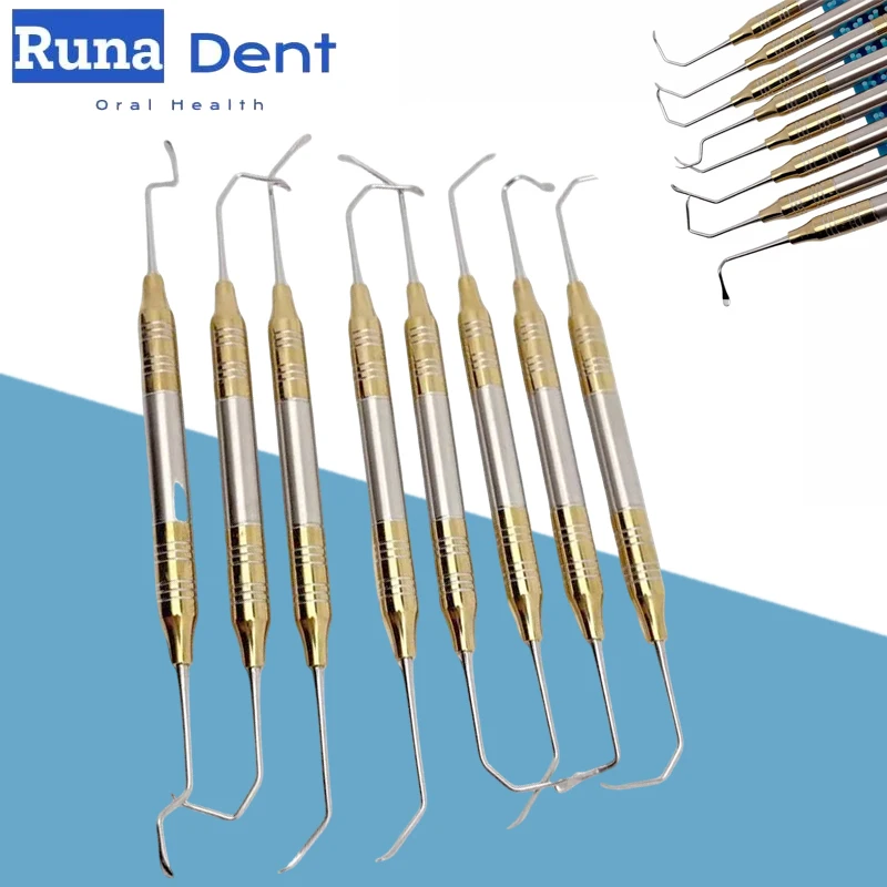 

8pcs Sinus Lift Kit Dental Instruments Professional Maxillary Elevator Tools Set Oral Surgery Implant Periosteal Separator