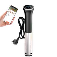 Sous Vide Stick, Cooksir Sous Vide Garer 1400 Watt with WI-FI, 10-90°C, LED Display, App & Touch Control, Timer, Socket
