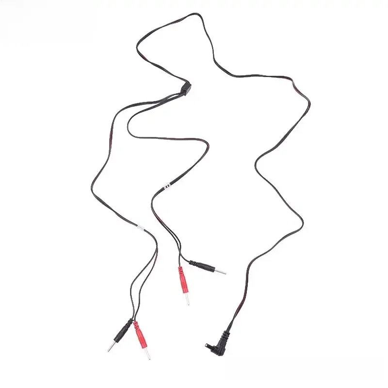 2/4pin Fil Électrode Électrothérapie Électrode Électrique Choc Câble Pour Masseur Connexion Câble Massage Relaxation