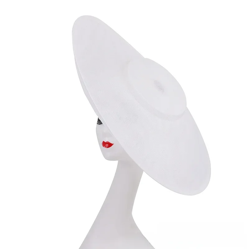 Sinamay Fascinator czapka podstawa XL tarcza nakrycie głowy — zdjęcie 2