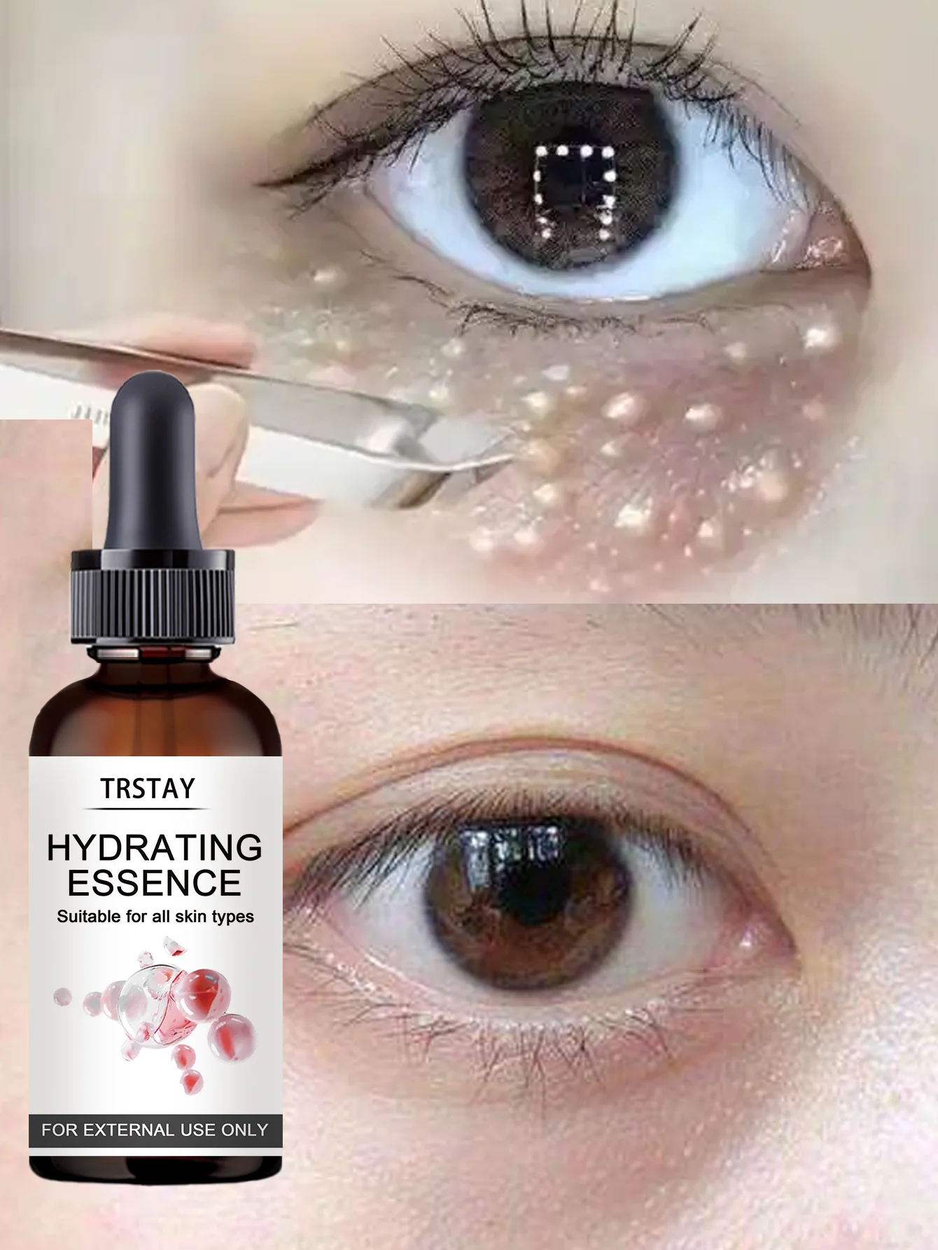 Vitamin E Glycerin Eye Brightening Moisturizing Oil for All Skin Types Hydrating Nourishing Dark Circle Treatment Anti Aging Eye