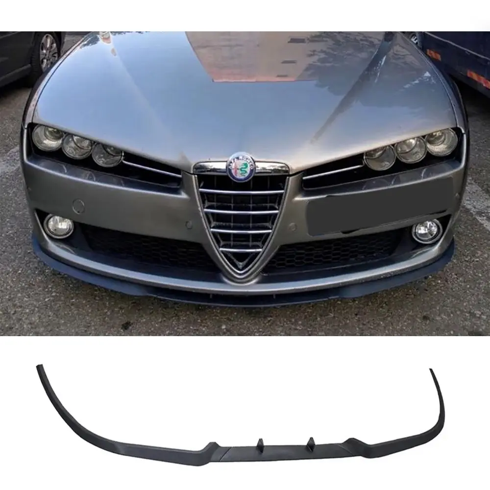 For ALFA ROMEO 156 & 159 CUPRA R FRONT SPOILER Bumper Lip - Euro Spoiler Universal 3pcs Body Kit Diffuser Winfs Antenna  Styling