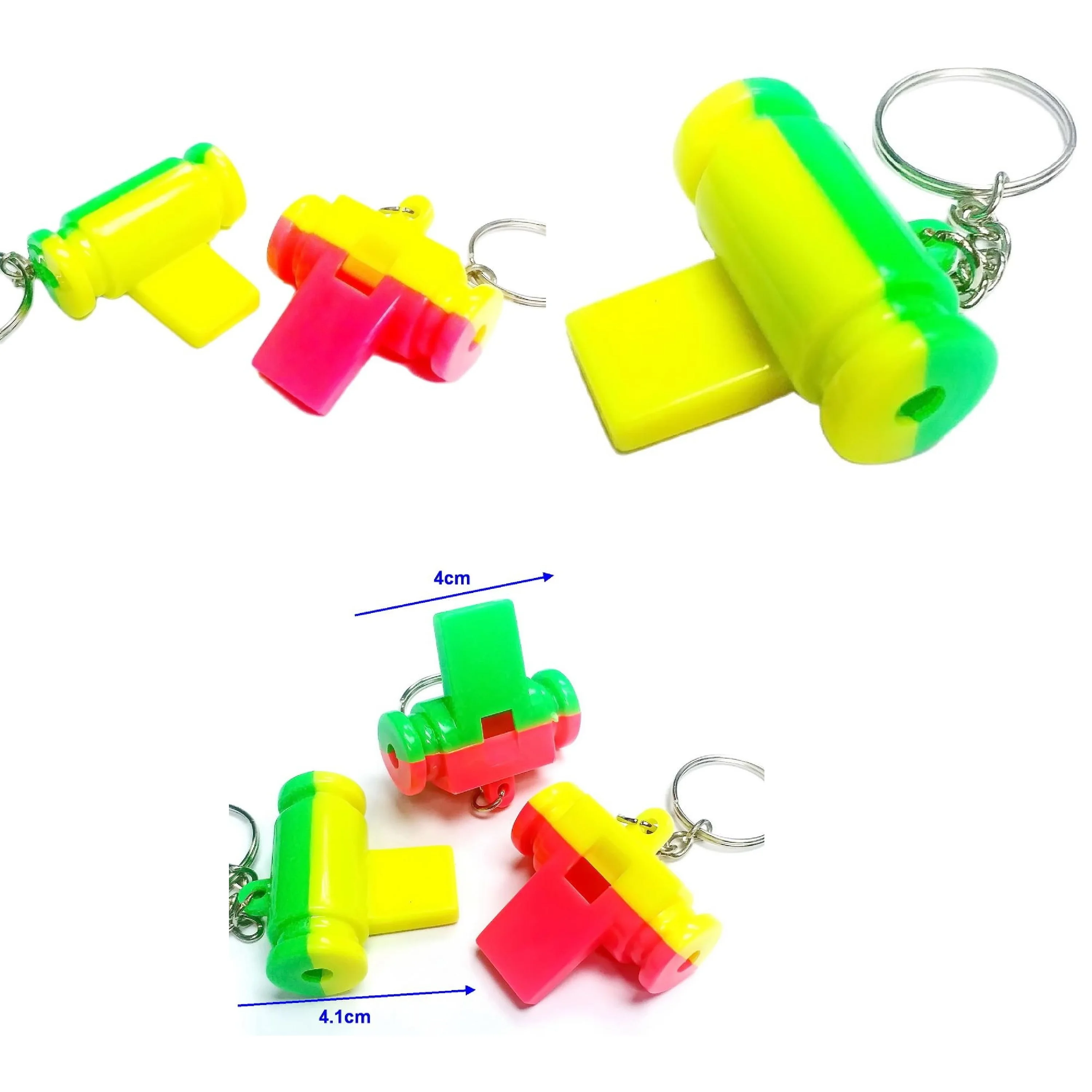 

12 pcs, Samba Tumbling Double Whistle Keychain, Noise Maker, PINATA FILLER, Kids party favor, Carnival, Novelty, Kids Toys