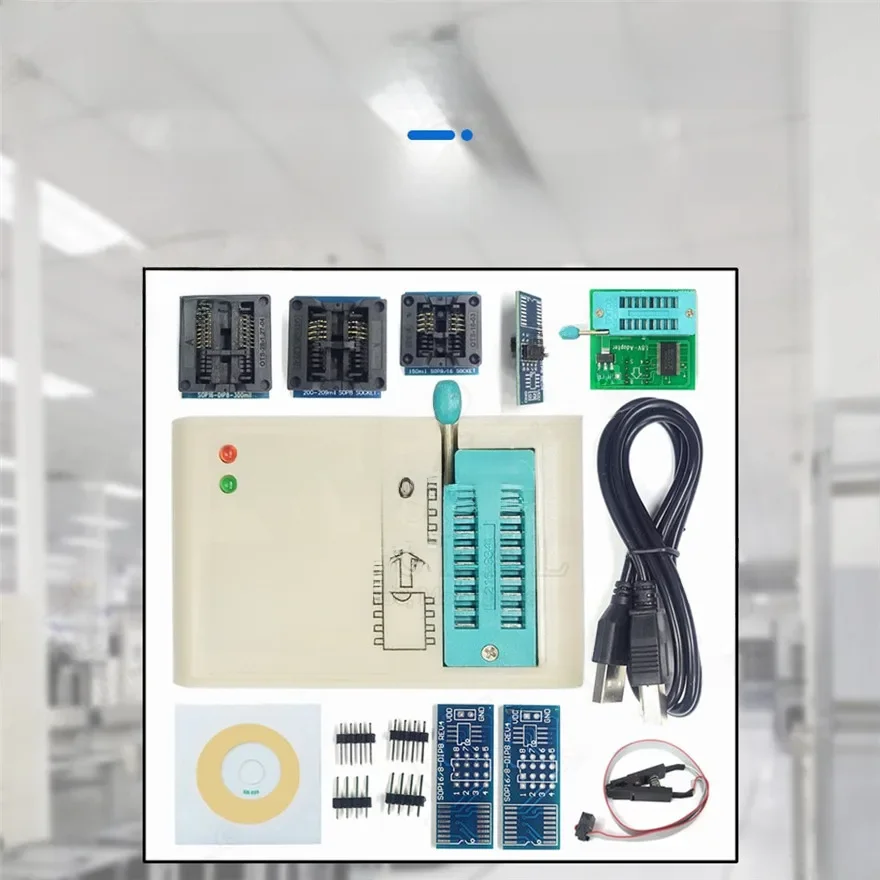 Programmeur USB haute vitesse, éventuelles I USB 2.0 pour 24 25 93 EEPROM 25 Flash BIOS Chip avec SOP Socket réinitialisation Burner Kit EZP2019
