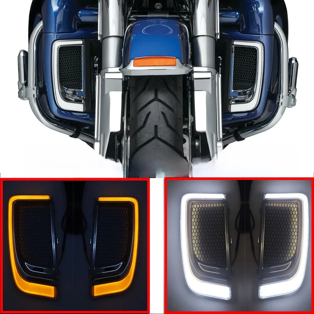 Dolne osłony owiewek LED do motocykli Harley Touring FLHTCU Electra Glide Ultra Classic/Touring FLHTK Ultra Limited 2015-2020 — zdjęcie 2