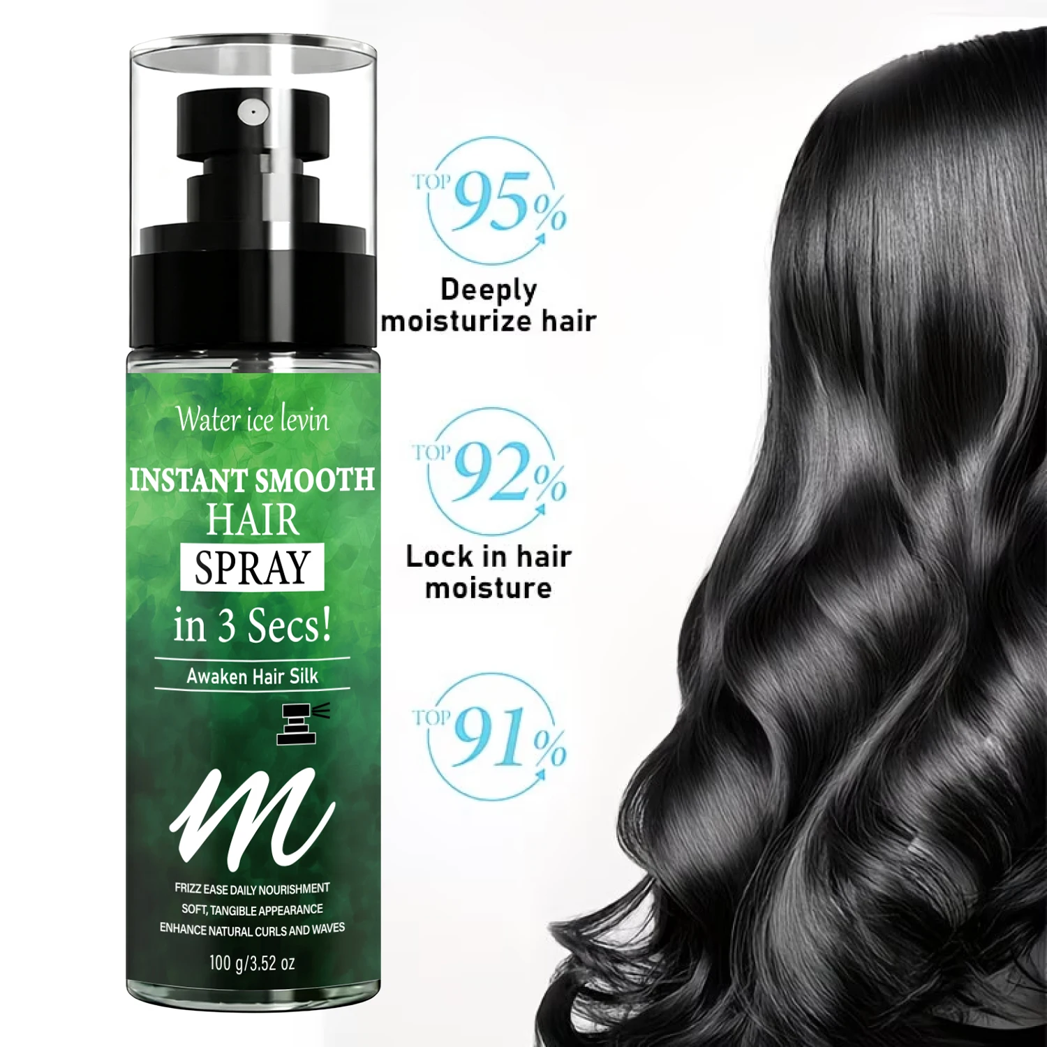 Spray Capilar Suavizante Water - Hair Care Curly Hair avaliação e preço