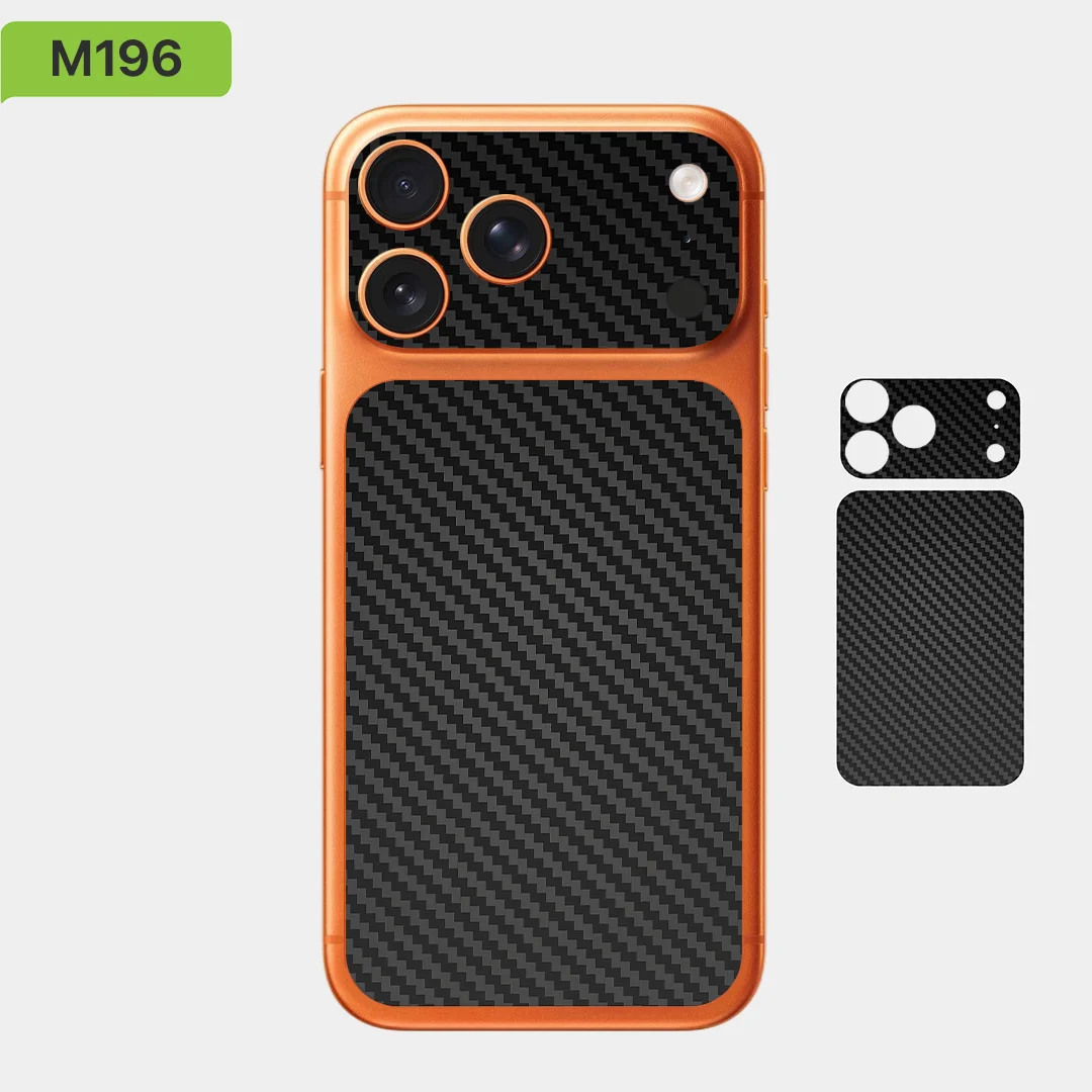 أغطية جلد من الفينيل لهاتف iPhone 17 Pro max/iPhone 17 Pro، مجموعة كربون من Nexa Skins، ملصق، BC0020 #4