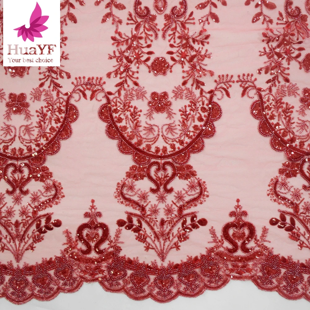 

Wholesale High-End Water Soluble Lace Embroidery Fabric For Bridal Wedding and Evening Dresses