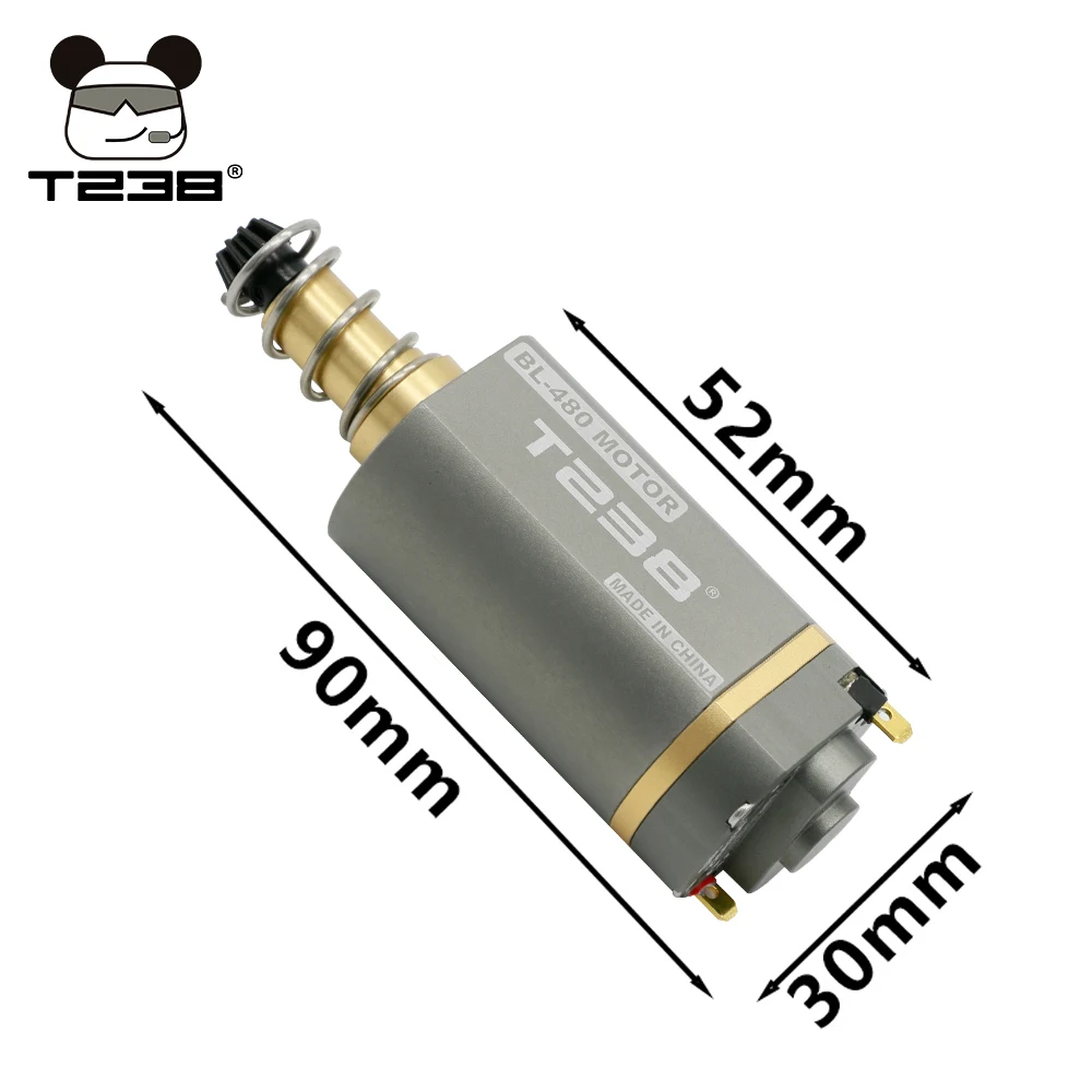 T238 Brushless มอเตอร์แรงบิดความเร็วสูง Airsoft ยาวแกน AEG มอเตอร์ประสิทธิภาพความร้อนสูง Stepless ความเร็วมอเตอร์