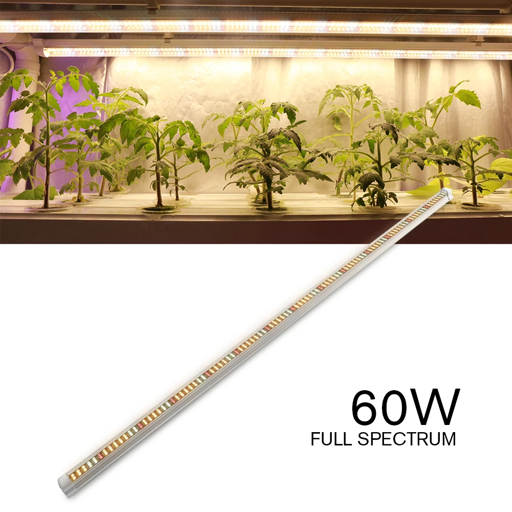 

LED Grow Light T8 Tube 120cm Bar Plant Lamp Full Spectrum Hydroponic LED for Cultivation Indoor Vegs Greens Grow Tent