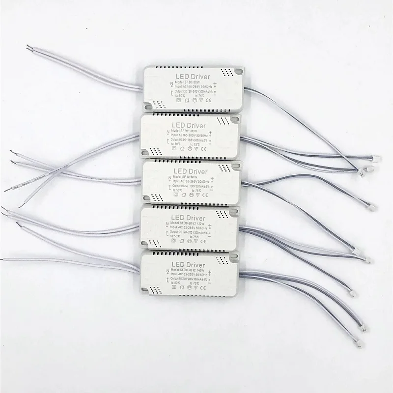 8-140W 300ma LED Driver Power Supply Adapter For AC165-265V Non-Isolating Transformer Ceiling Light Replacement Bulb Chip