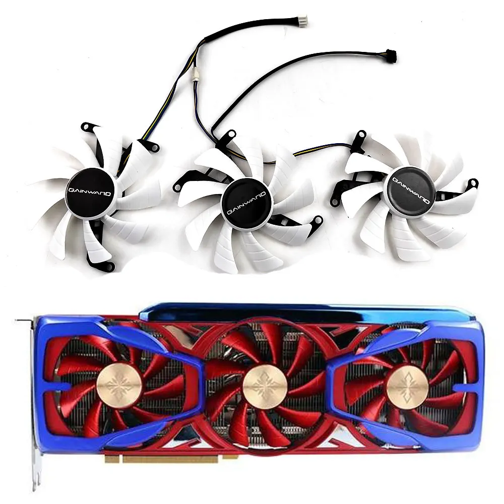 New 85mm 4pin graphics card fan for GAINWARD RTX3080 3080TI graphics card cooling fan replacement