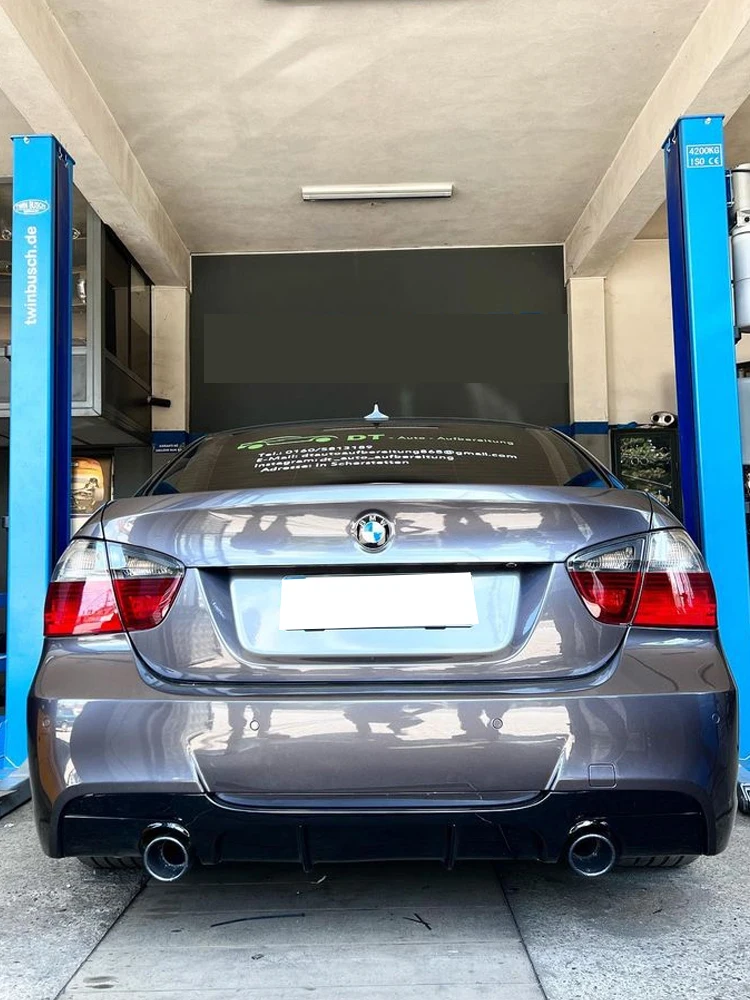 335i Style Dubbele Uitlaatpijp voor BMW E90 E92 323i 325i 330i Benzine Twin Tips naar Dubbele Uitlaat Upgrade RVS Uitlaatpijp - afbeelding 2