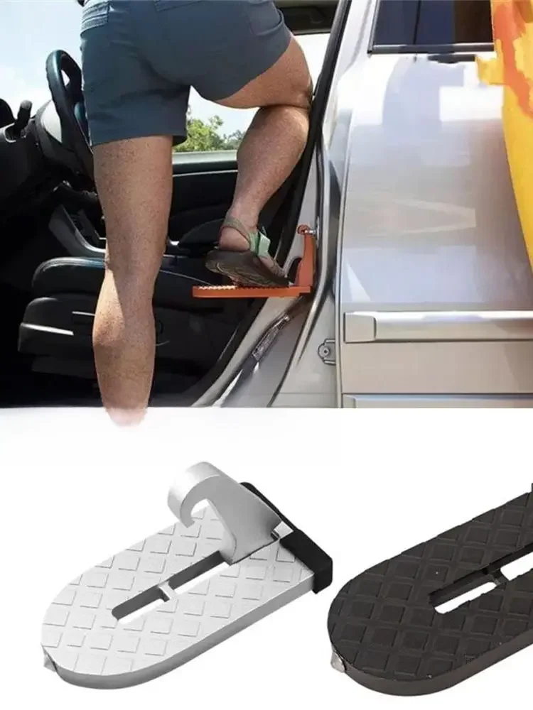Auto assist pedal Door universal lock hook Aluminum alloy assist pedal Jeep Safety hammer Auto Accessories suv upper roof pedal