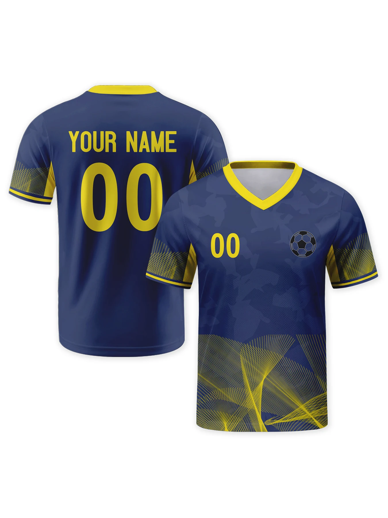

Персонализированные футбольные майки с логотипом, именем и номером, персонализированная темно-синяя желтая футбольная майка, футболка футбольной команды для мужчин, молодежи и женщин