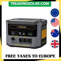 VTOMAN FlashSpeed 1500 Portable Power Station 1548Wh LiFePO4 Battery with 3000W Peak for Outdoor Camping RV Home Energy Power