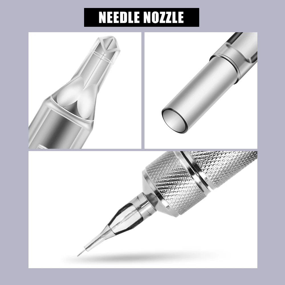 مجموعة أطراف الوشم بإبر الوشم مع 50 قطعة إبر الوشم RL و50 قطعة نصائح فوهة الوشم RT لقبضة بندقية الماكينة