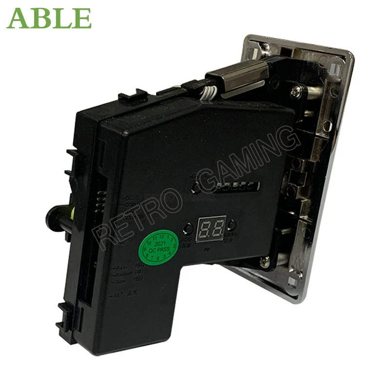 Anti-Phishing 616 Multi-Value Coin Acceptor With Plastic Electroplated Panel, Anti-Phishing, Multi-Currency Coin Acceptor