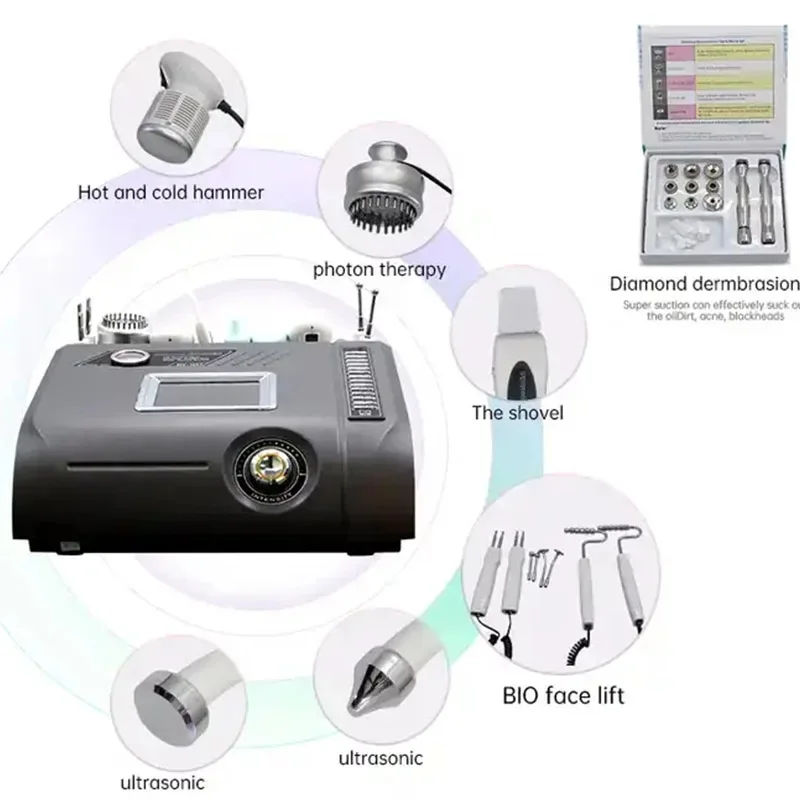

Portable beauty 7 in 1 equipment multi-functional beauty equipment diamond dermabrasion skin rejuvenation machine