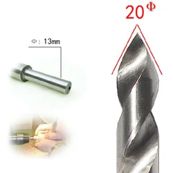 MUXIANG V-shaped drill bit suitable for making tobacco pipe bowls 15-23mm, drill tail 13mm Tobacco pipe special tools