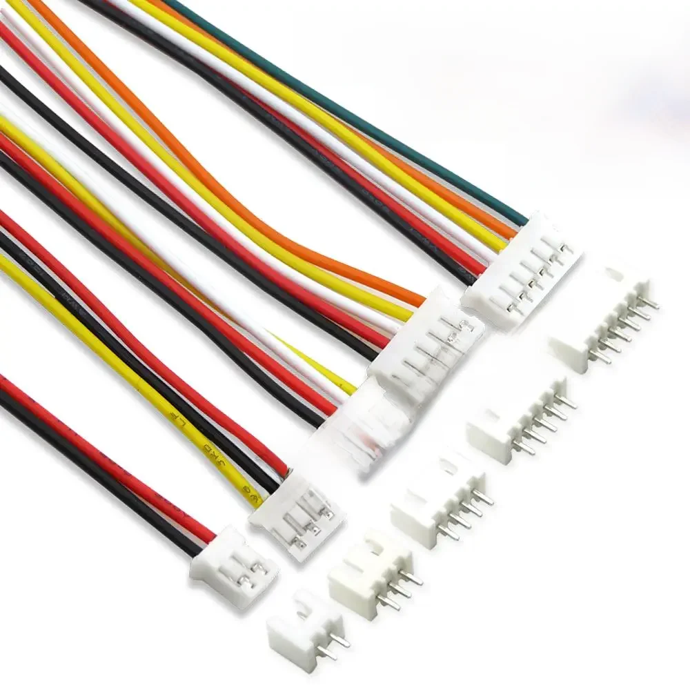 5 jeux de connecteurs de câble JST XH2.54 XH ZH PH 1.25mm 1.5mm 2.0mm 2.54mm, 2 3 4 5 6 7 8 9 10 12 broches, prise mâle et femelle