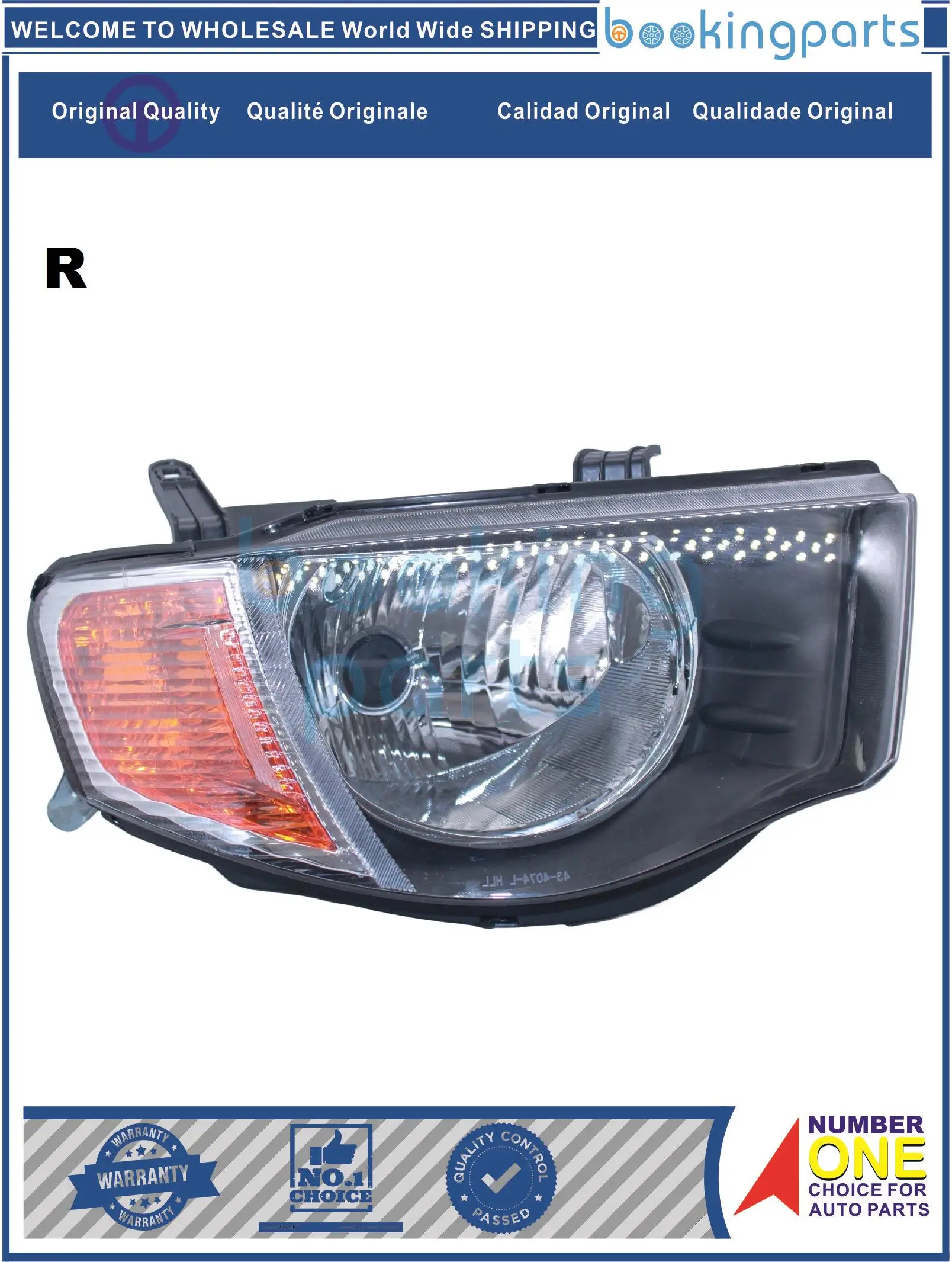 

Фары правые для MITSUBISHI L200 05 [TWIN CAB] ЧЕРНЫЕ, 8301A010T, 8301A692