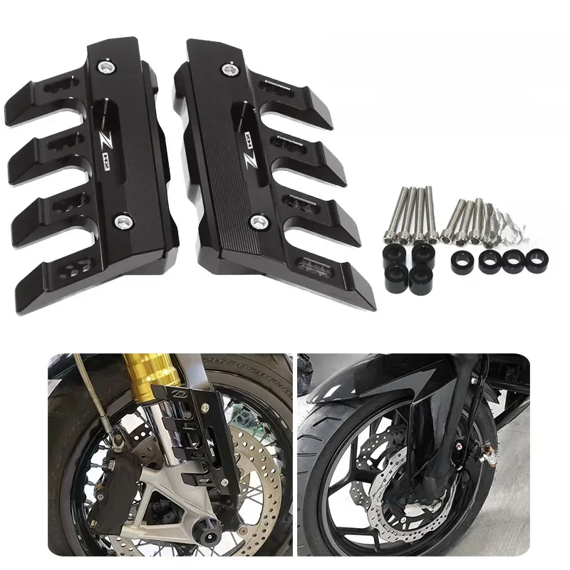 Met Logo Voor Kawasaki Zh2 Z H2 Motorfiets Voorvork Beschermer Spatbord Schuifregelaar Accessoires Spatbord - afbeelding 2