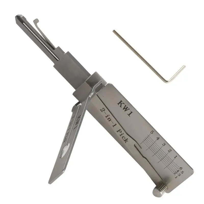 Hook And Pickup Tool Kit 2 In 1 Portable Lock Picking Set Ergonomic Handle
