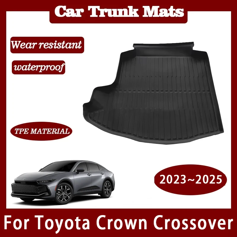 

Car Rear Trunk Mats For Toyota Crown Crossover S235 2023 2024 2025 Waterproof Boot Cover TPE Carpet Storage Pad Auto Accessories