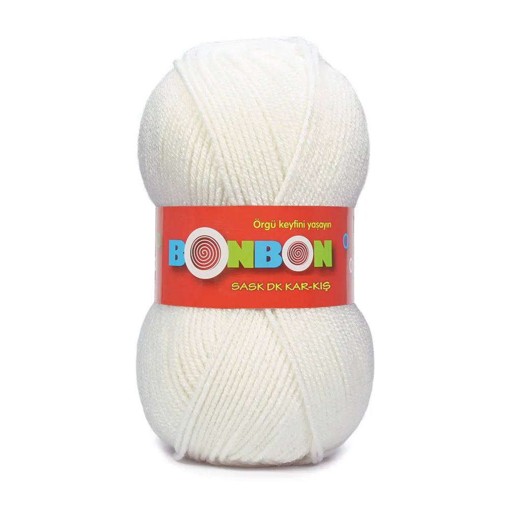 Nako Bonbon Saskia Snow-Winter Wool Hand Knitting Yarn, 100 Grams Of 285 Meters, 18 Color, Acrylic, Yarn, Cardigan, Sweater, Shawl, Home Textile,