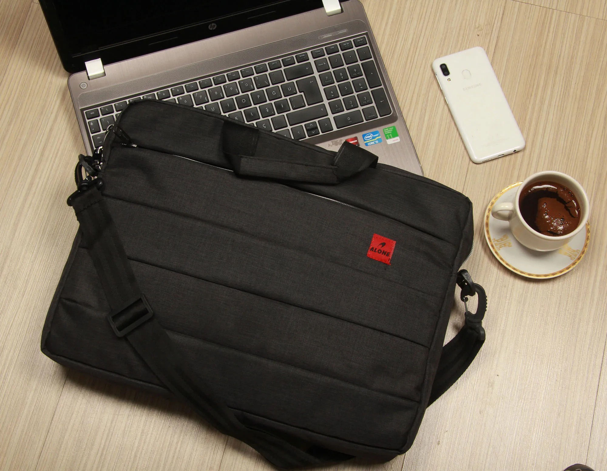 

Laptop Bag Sleeve Shoulder Bag For 15.6 inch Macbook Air Pro HP Huawei Asus Dell Laptop Bag Notebook Bag Gray Black Bags