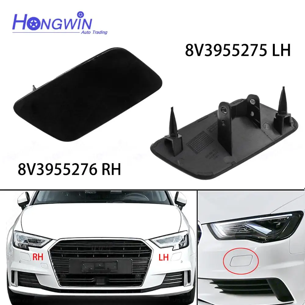 8V3955275 8V3955276 For AUDI A3 8V S3 Sportback 2012-2020 Car Headlight Headlamp Washer Nozzle Jet Cap Cover R & L 8V3 955 275