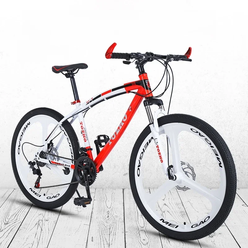 AliExpress OLOIU Cycling City Variable Speed Shock Bike Double Disc Brake Spoke Wheel Cycling City Mountain Bicycle Outdoor Off-Road Bike 26 inch