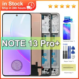 Bilashmart 6.67'' Xiaomi Redmi Note 13 Pro+ 5G LCD Display Touch Screen Digitizer Assembly Redmi Note 13 Pro Plus 5G LCD With Frame