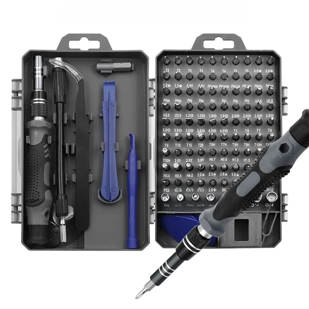 115 In 1 Mini Screwdriver Set of Screw Driver Bit Set Precision Set For Laptops Phone Watch Tablet Electronic Device Hand Tools