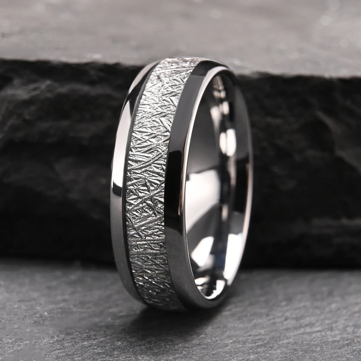 Hochzeit verlobung ringe bague femme luxe bijoux femmes wolfram ring joyeria anillos hombre zubehör schmuck parejas anillo – Detail 6