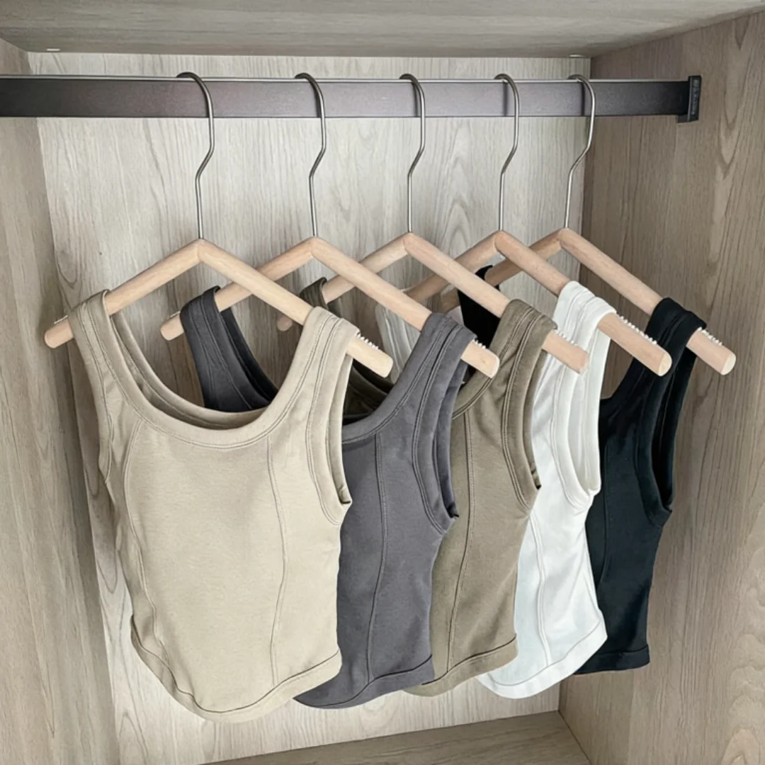 

2026 Spring Summer Women's Slim Fit Cotton Tank Top Versatile Casual Sleeveless Layering Top ZX8803