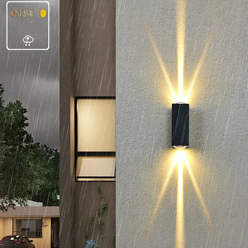 6W 10W mur LED lumière extérieure intérieure étanche IP65 porche jardin applique balcon terrasse décoration éclairage lampe