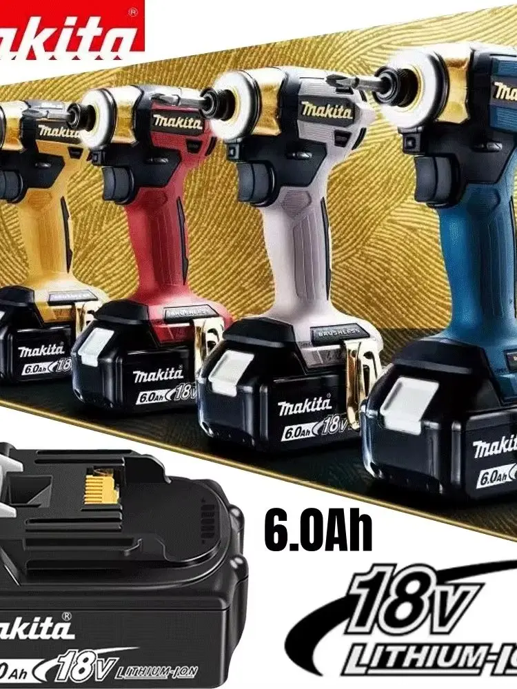 100% Original Makita 6Ah für Makita 18V Akku Bl1860B Bl1840 Bl1830B Bl1850B Bl1850 Bl1860 Bl1815 Ersatz-Lithium-Akku