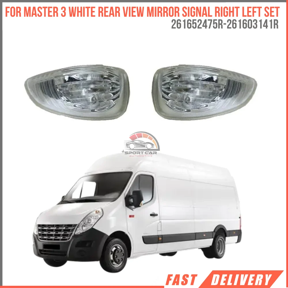 For Master 3 rear view mirror signal right left set white Oem 261603141R-261652475R fast delivery high quality reasonable price