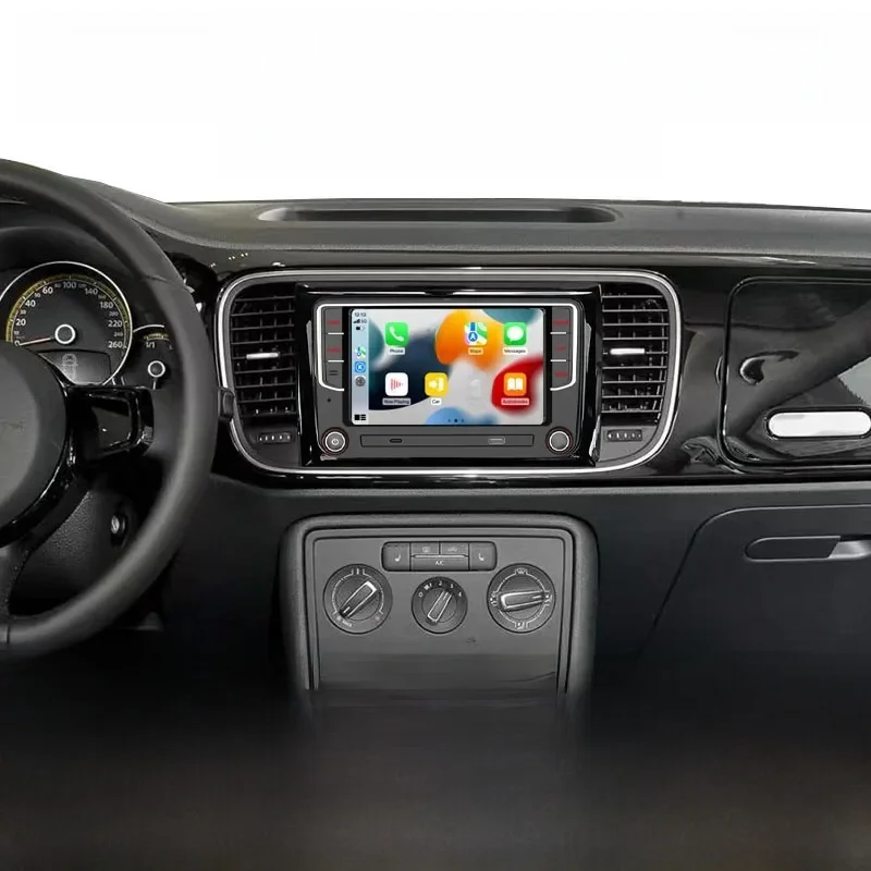 7 "Apple Carplay Android Auto 4 64Gb Autoradio Radio Head Unit Voor Vw Kever 2012-2019 Touchscreen Gps Fm Bt - afbeelding 2