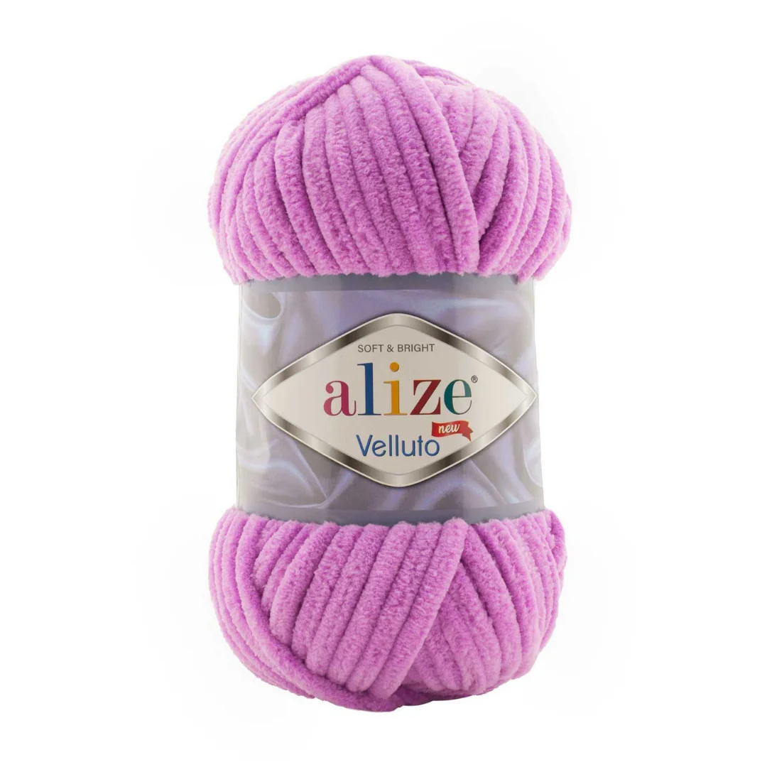 Alize Velluto %100 Mikropolyester Baby Yarn Soft Super Bulky Very Thick Knitting Crochet Velvet Chenille Dolce Yonca Himalaya