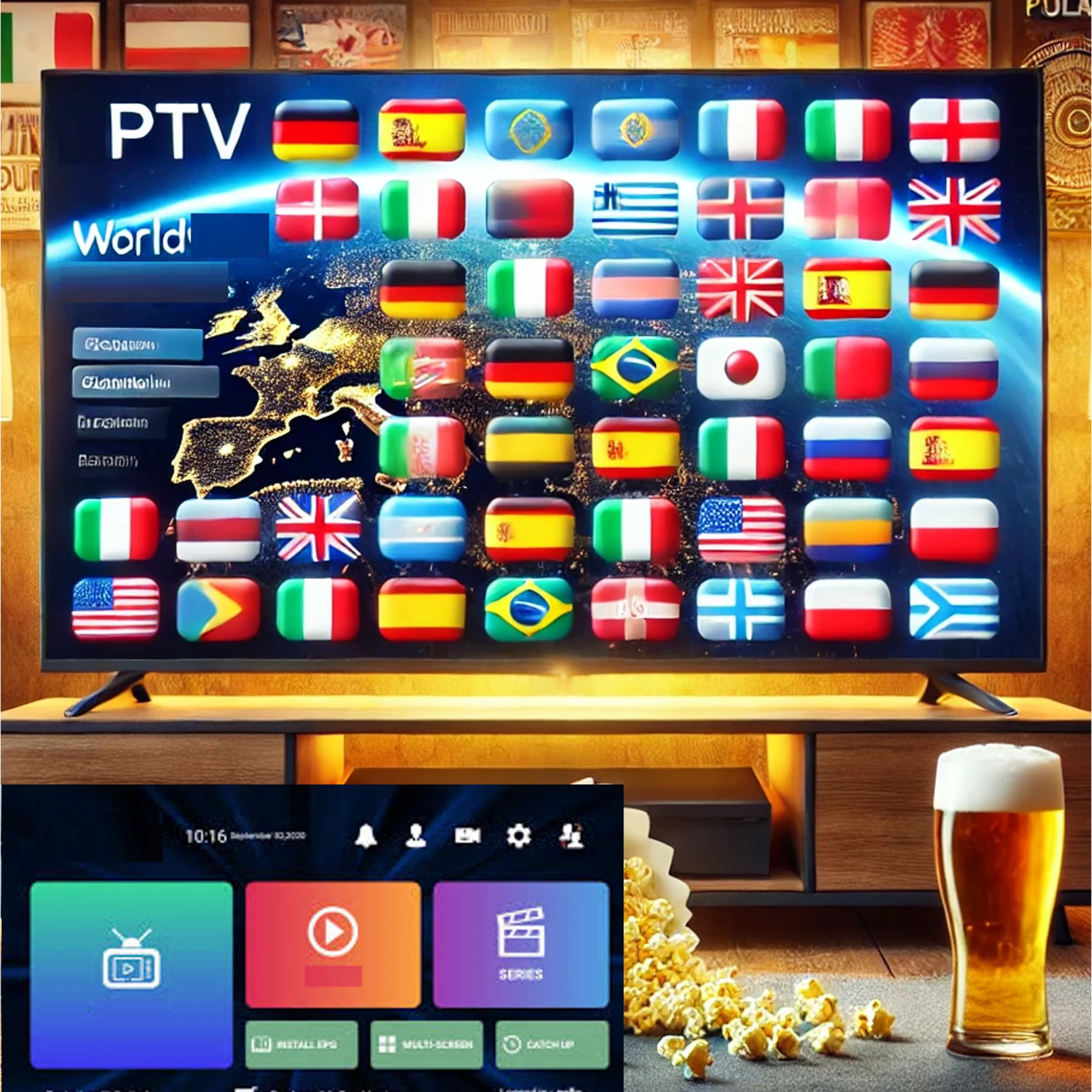 2025 Android TV IPTV Box, 4K FHD Alle systeem, nieuwe generatie wifi HDMI 1080P Wereldwijd Europa Levering heel Europa FR ES PL USA CA