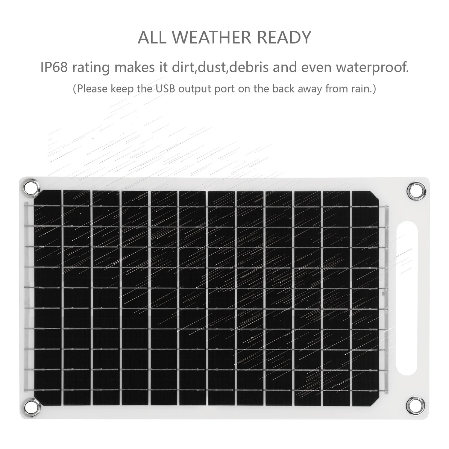 2PCS-Solar Panel 10W-5V Lightweight Portable Mini USB Solar Charger for Phones,Power Banks,Outdoor,Camping,Hiking,Backpacking