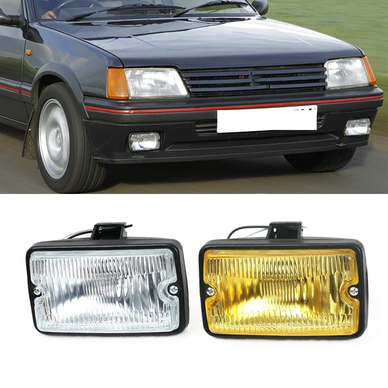 Feu antibrouillard avant DRL pour Peugeot 205 GTI CTI 106 306 Mi16 H3, feu de conduite, Spot lumineux, accessoires de voiture