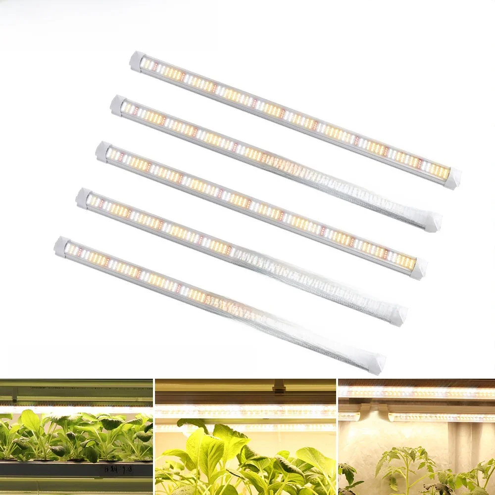 5 teile/los 60cm T8 Rohr LED Wachsen Licht Bars Warme Gesamte Spektrum Pflanze Lampe für hydrokultur